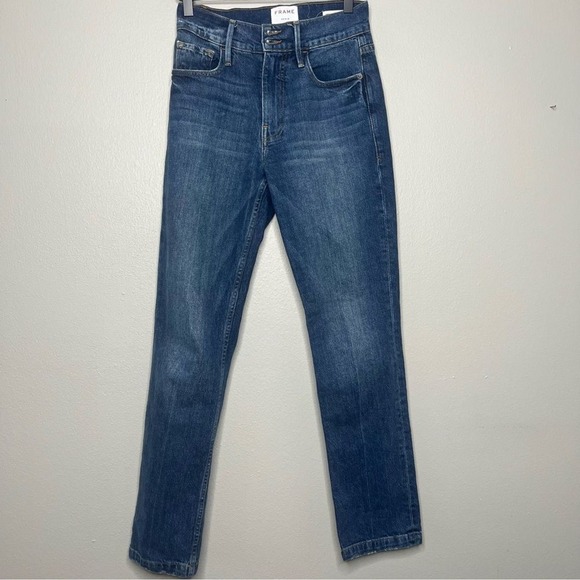 Frame‎ Women Jeans 24" Le Sylvie Slender Straight Leg Denim Wash Stretch Western - Picture 2 of 11